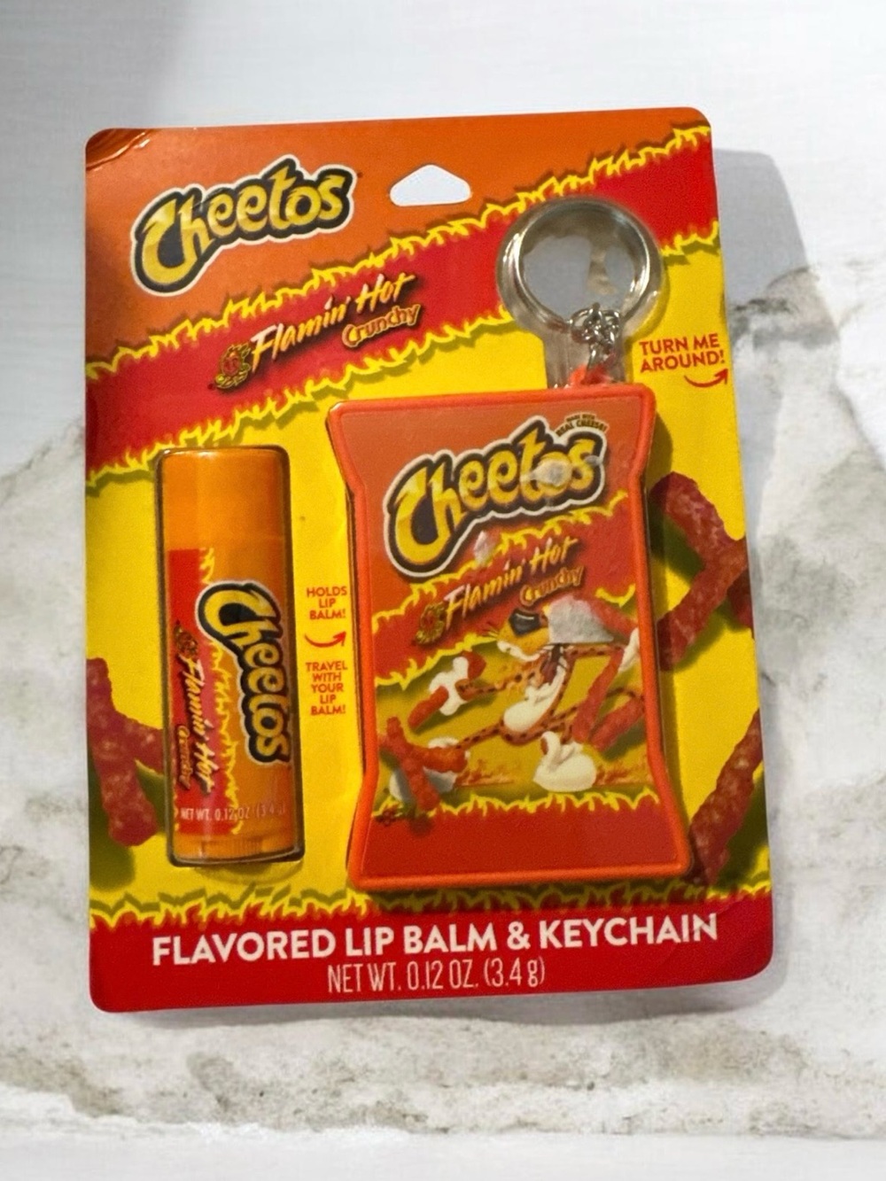 Flamin' Hot Lip Balm & Keychain